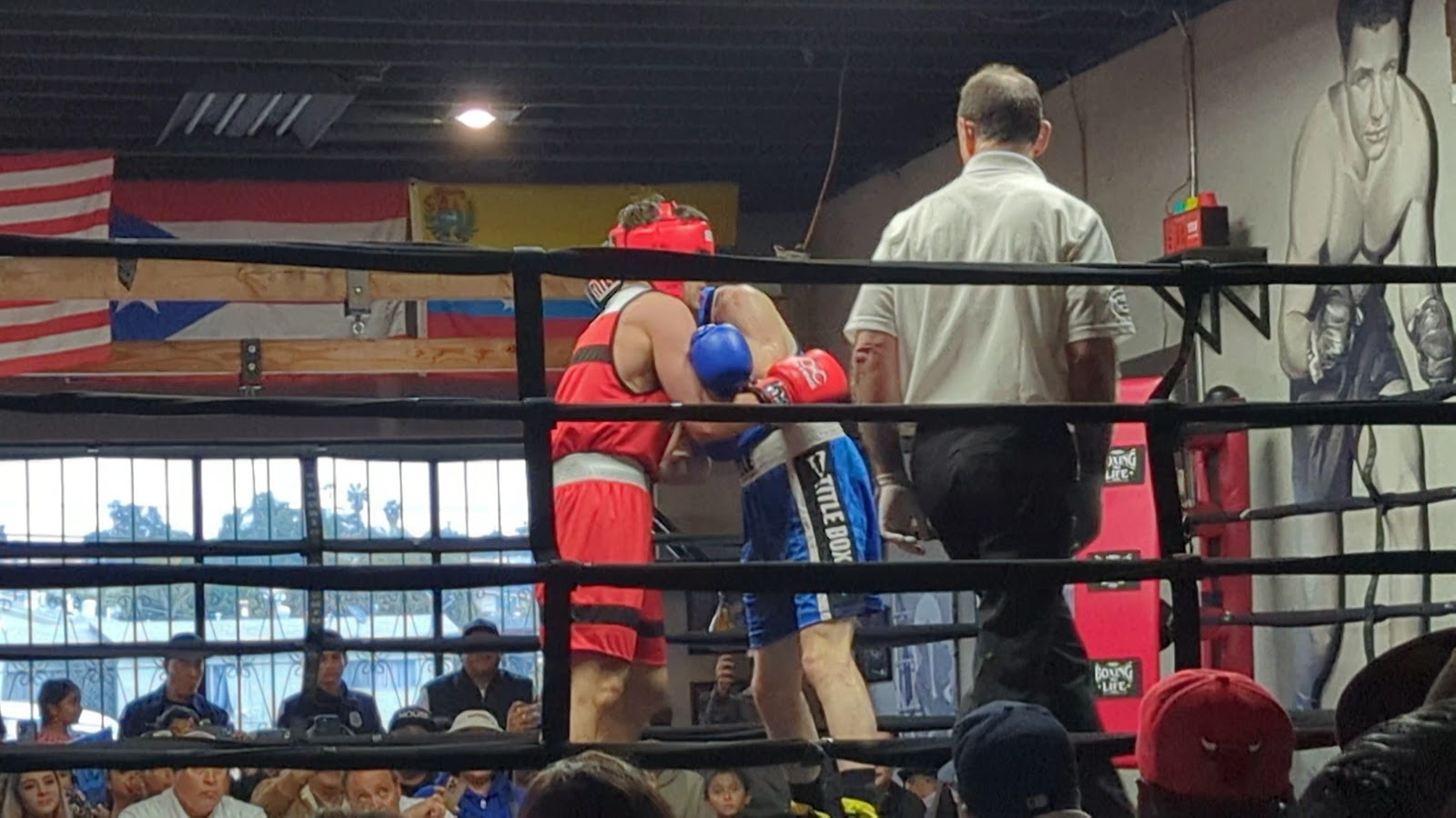 Sparring in the boxing ring at House of Boxing
